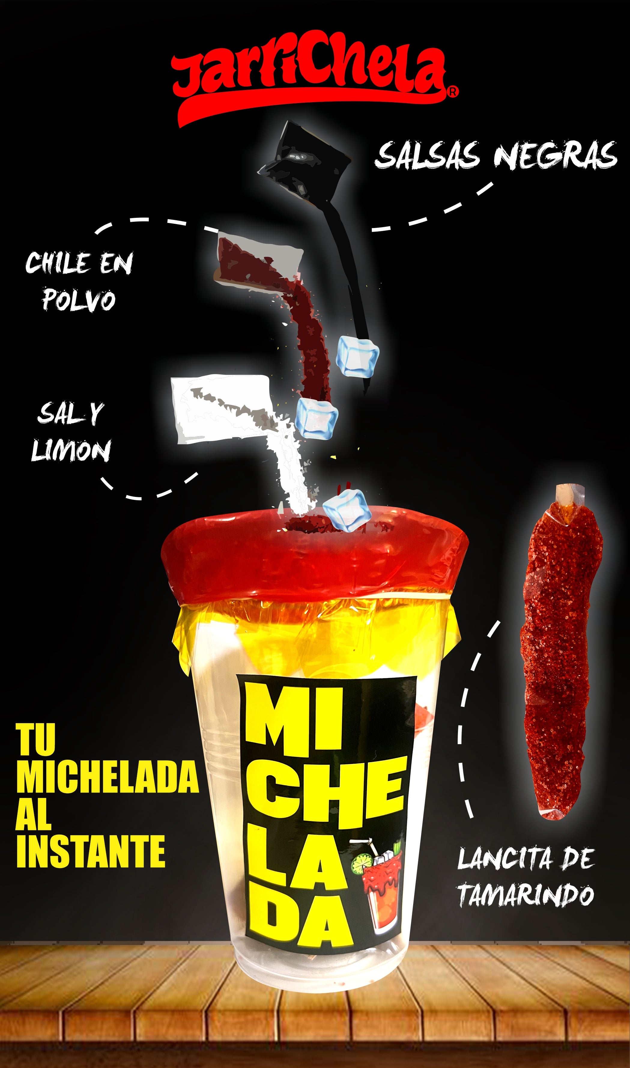 VASO MICHELADA AL INSTANTE