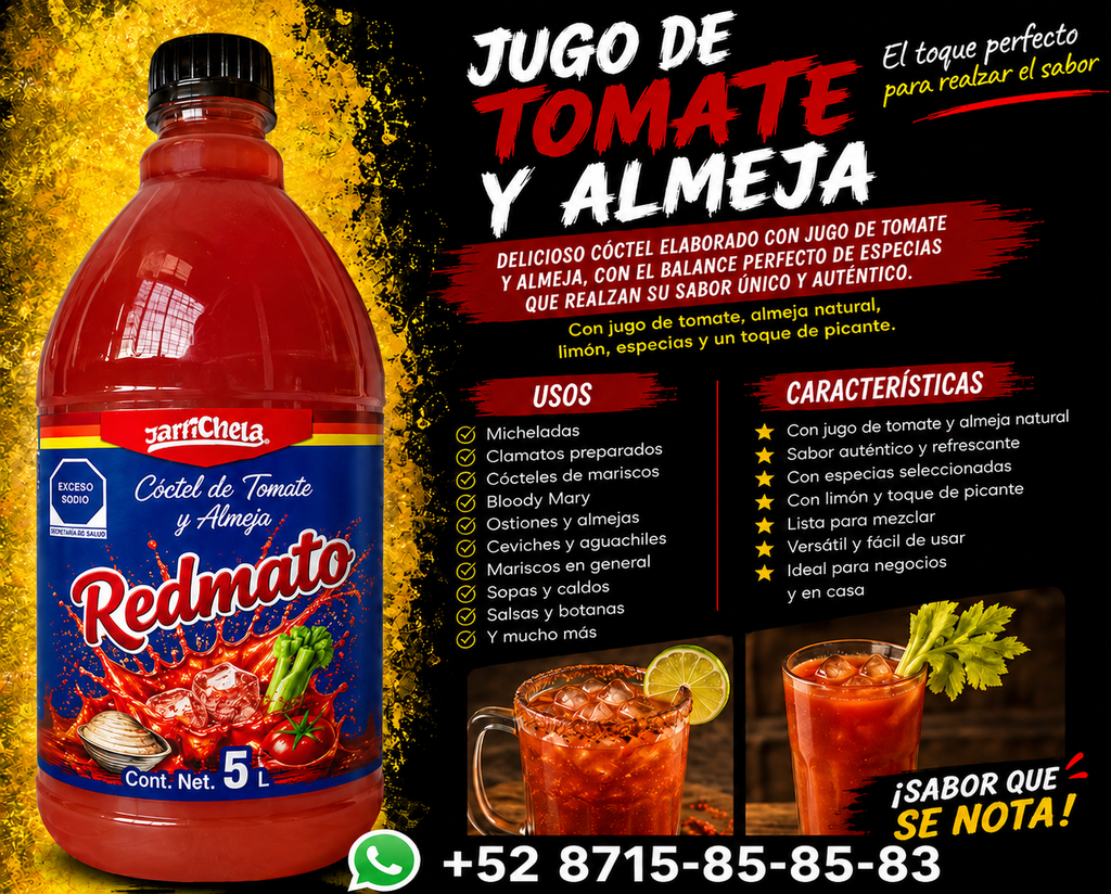 Jugo de Tomate y Almeja 5 litros