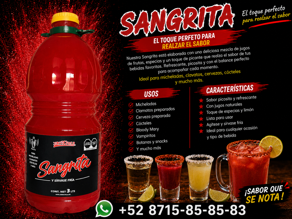 Sangrita para Tequila 3 litros