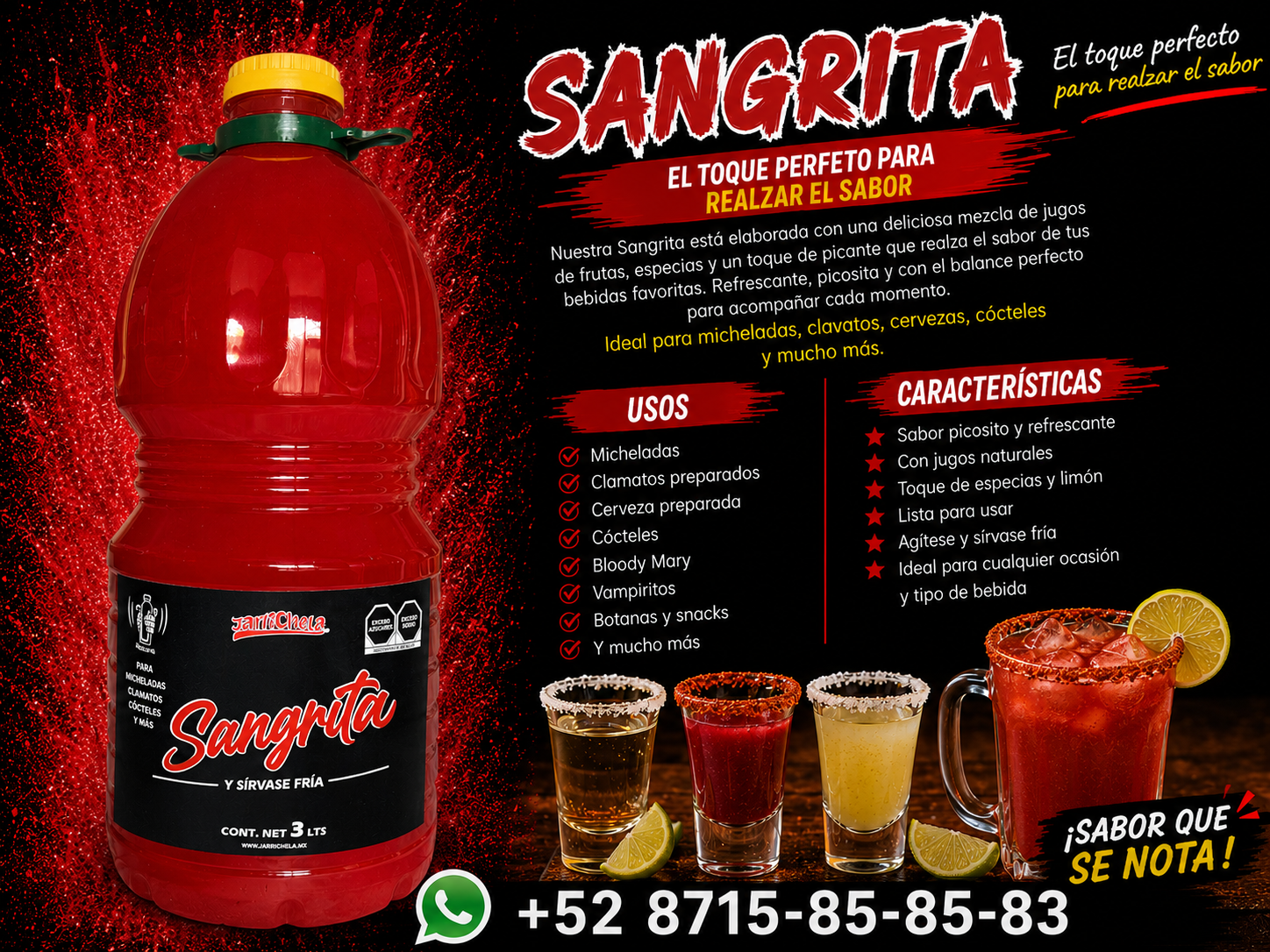 Sangrita para Tequila 3 litros